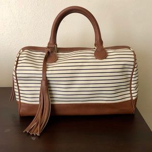 Banana Republic striped tote handbag